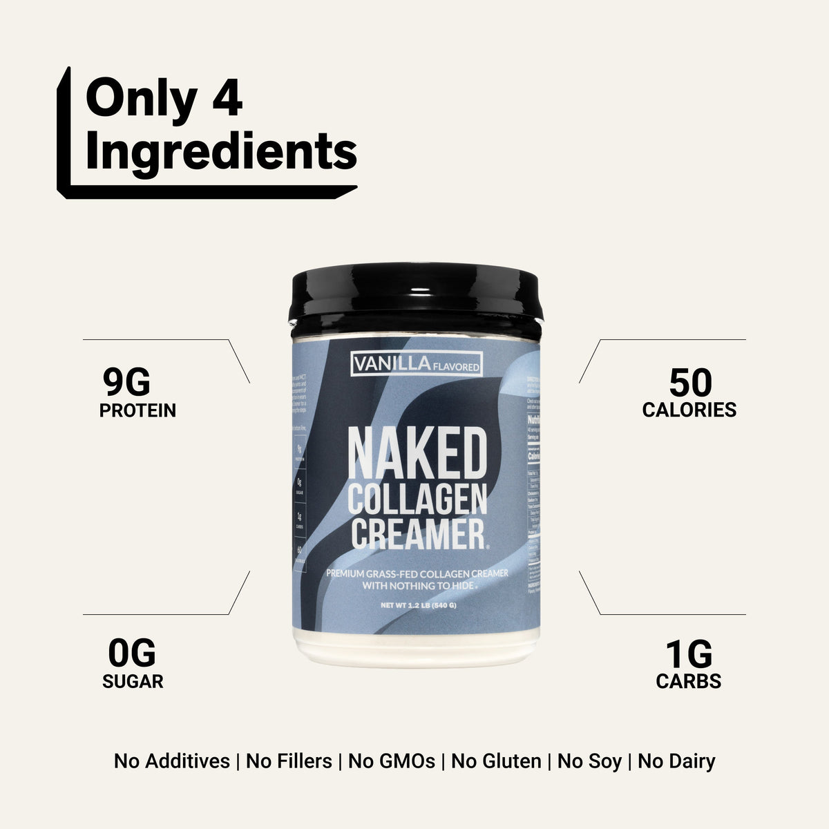 Vanilla Collagen Creamer | Naked Collagen Creamer