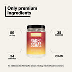 Strawberry Lemonade Branched Chain Amino Acids | Naked BCAAs - 34 Servings