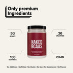 Branched Chain Amino Acids | Naked BCAAs - 100 Servings