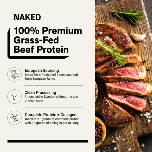 Chocolate Beef Protein Powder | Naked Chocolate Beef Protein - 1.2LB
