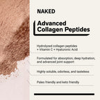 Chocolate Collagen Peptides with Hyaluronic Acid | Naked Collagen Advanced - 1.3 LB