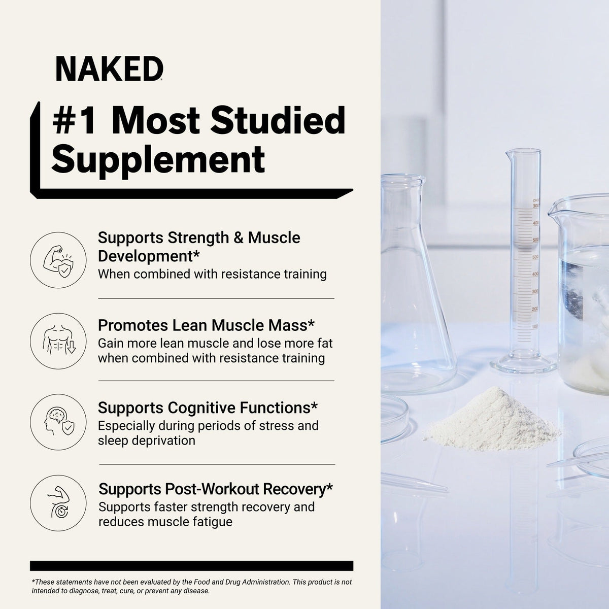 Creatine Capsules | Naked Creatine - 75 Servings