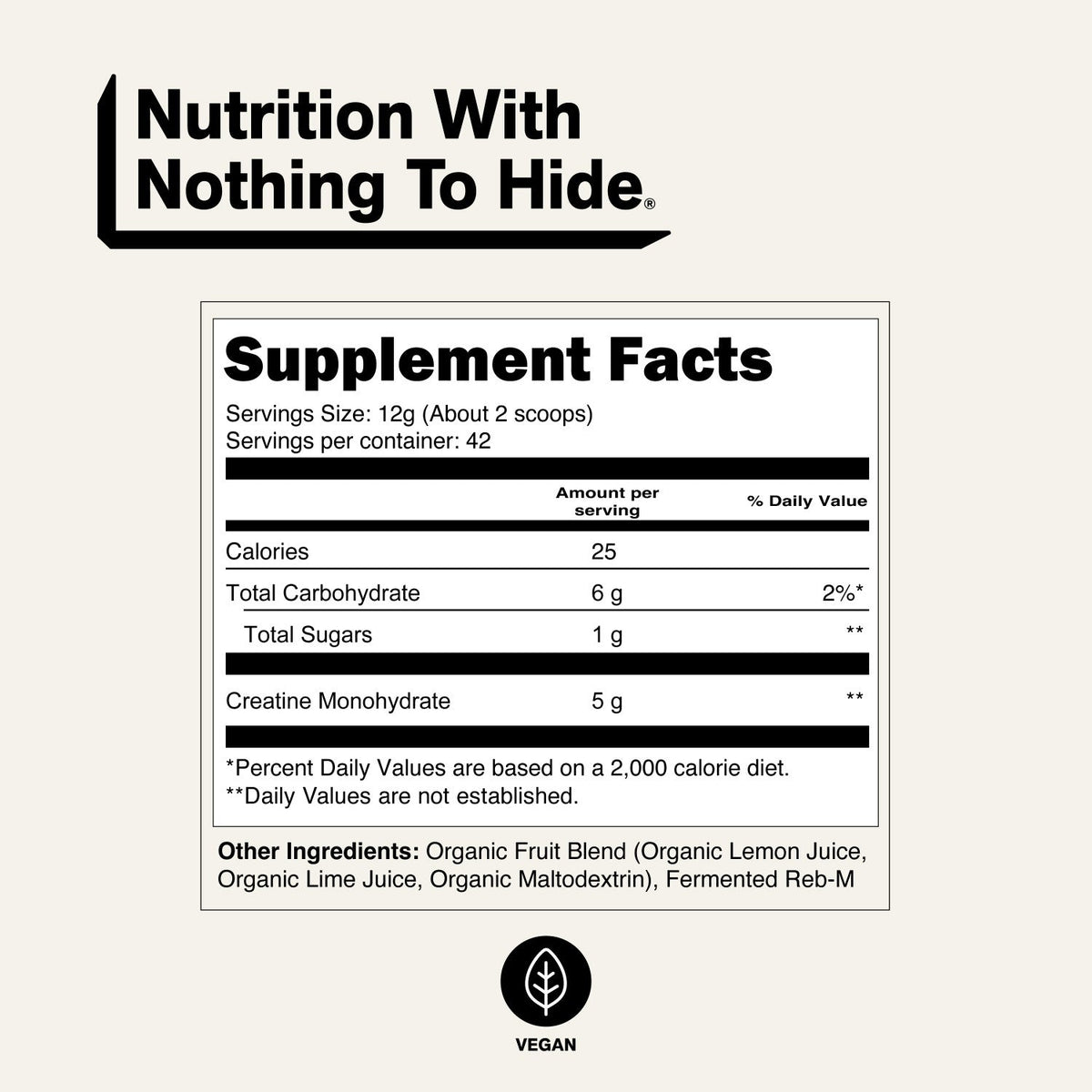 Lemon Lime Creatine Monohydrate Powder | Naked Creatine - 1.1LB