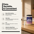 Strawberry Creatine Monohydrate Powder | Naked Creatine - 1.1LB