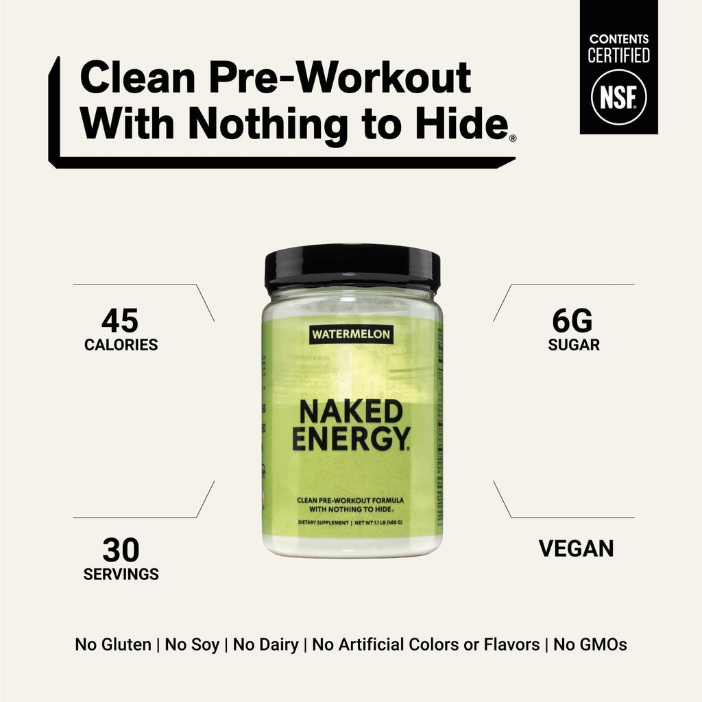 Watermelon Pre Workout Supplement | Naked Energy - 30 Servings