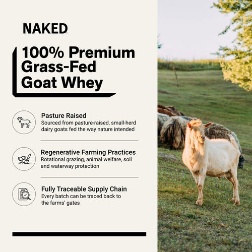 Chocolate Goat Whey Protein Powder | Naked Goat - 2lb