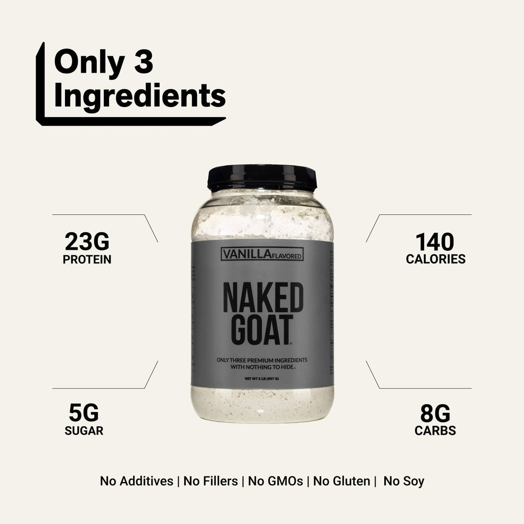 Vanilla Goat Whey Protein Powder | Naked Goat - 2lb