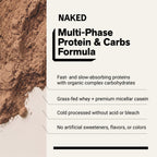Chocolate Mass Gainer Protein Supplement | Naked Chocolate Mass - 8LB