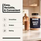 Chocolate Peanut Butter Mass Gainer Protein Supplement | Naked Mass - 8LB