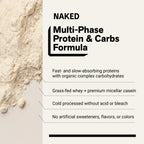 Vanilla Mass Gainer Protein Supplement | Naked Vanilla Mass - 8LB