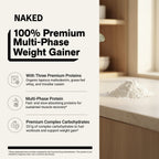 Vanilla Mass Gainer Protein Supplement | Naked Vanilla Mass - 12LB