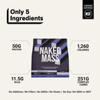 Vanilla Mass Gainer Protein Supplement | Naked Vanilla Mass - 12LB