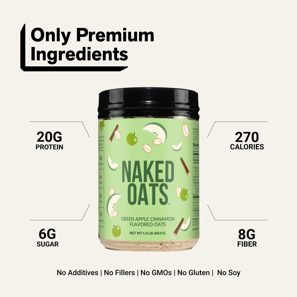 Green Apple Cinnamon Protein Oats | Naked Oats