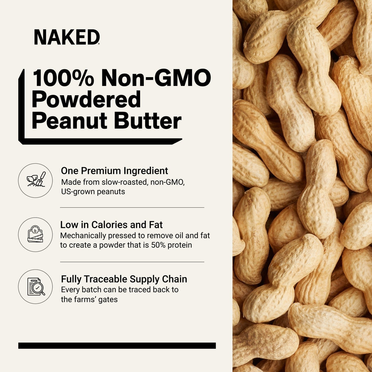 Powdered Peanut Butter | Naked PB - 2LB
