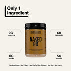Organic Powdered Peanut Butter | Organic Naked PB - 1.5LB
