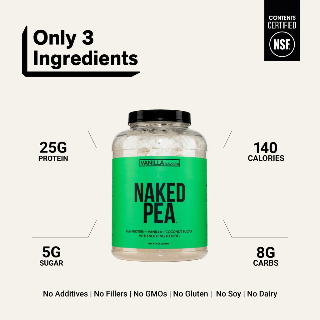 Vanilla Pea Protein Powder | Naked Vanilla Pea - 5LB
