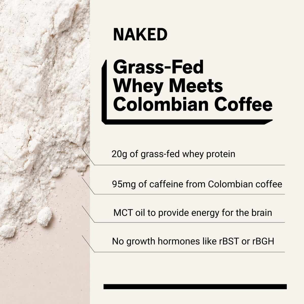 Caramel Latte Protein Iced Coffee | Naked Protein Coffee - 17 Servings