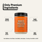 Hazelnut Latte Protein Iced Coffee | Naked Protein Coffee - 17 Servings