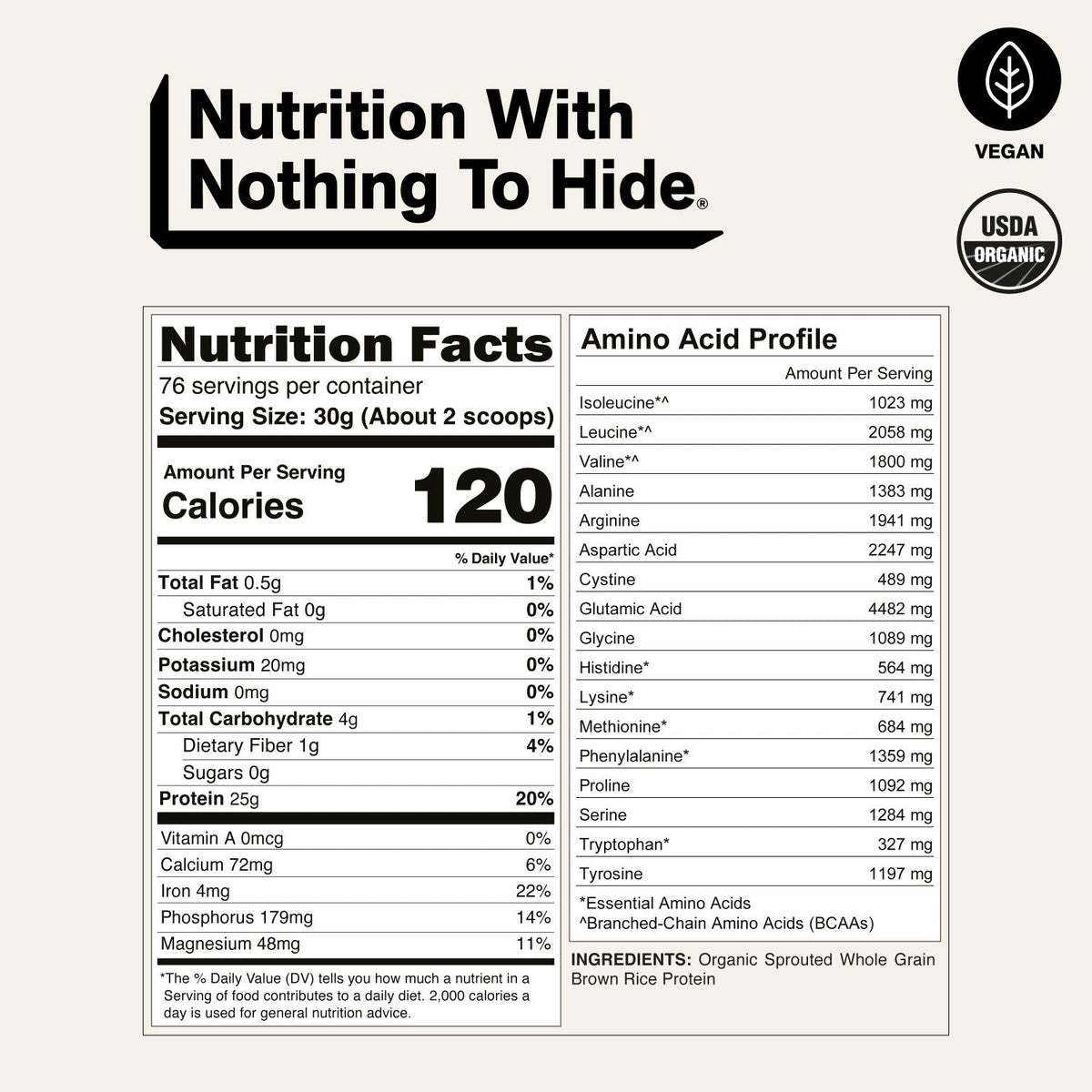 Organic Brown Rice Protein Powder