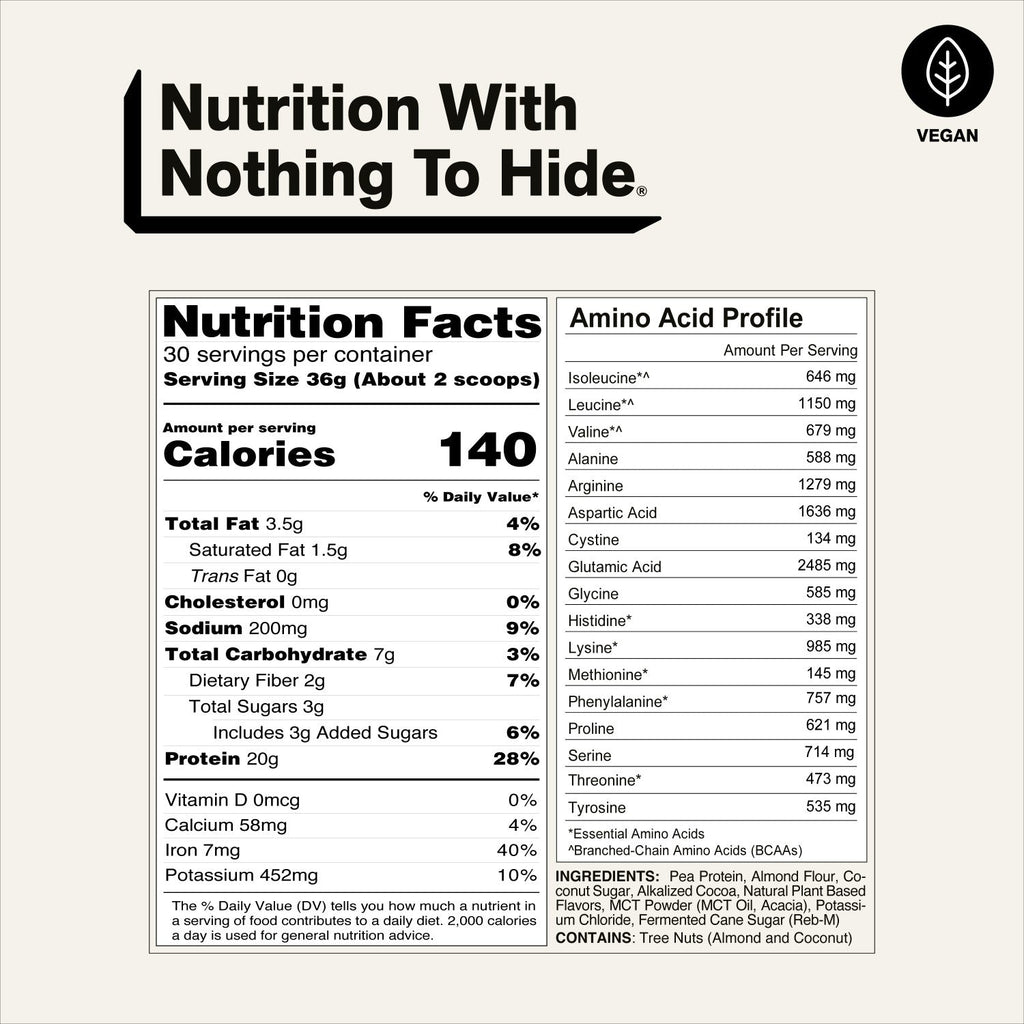 Chocolate Coconut Almond Protein Shake | Naked Shake - 30 Servings