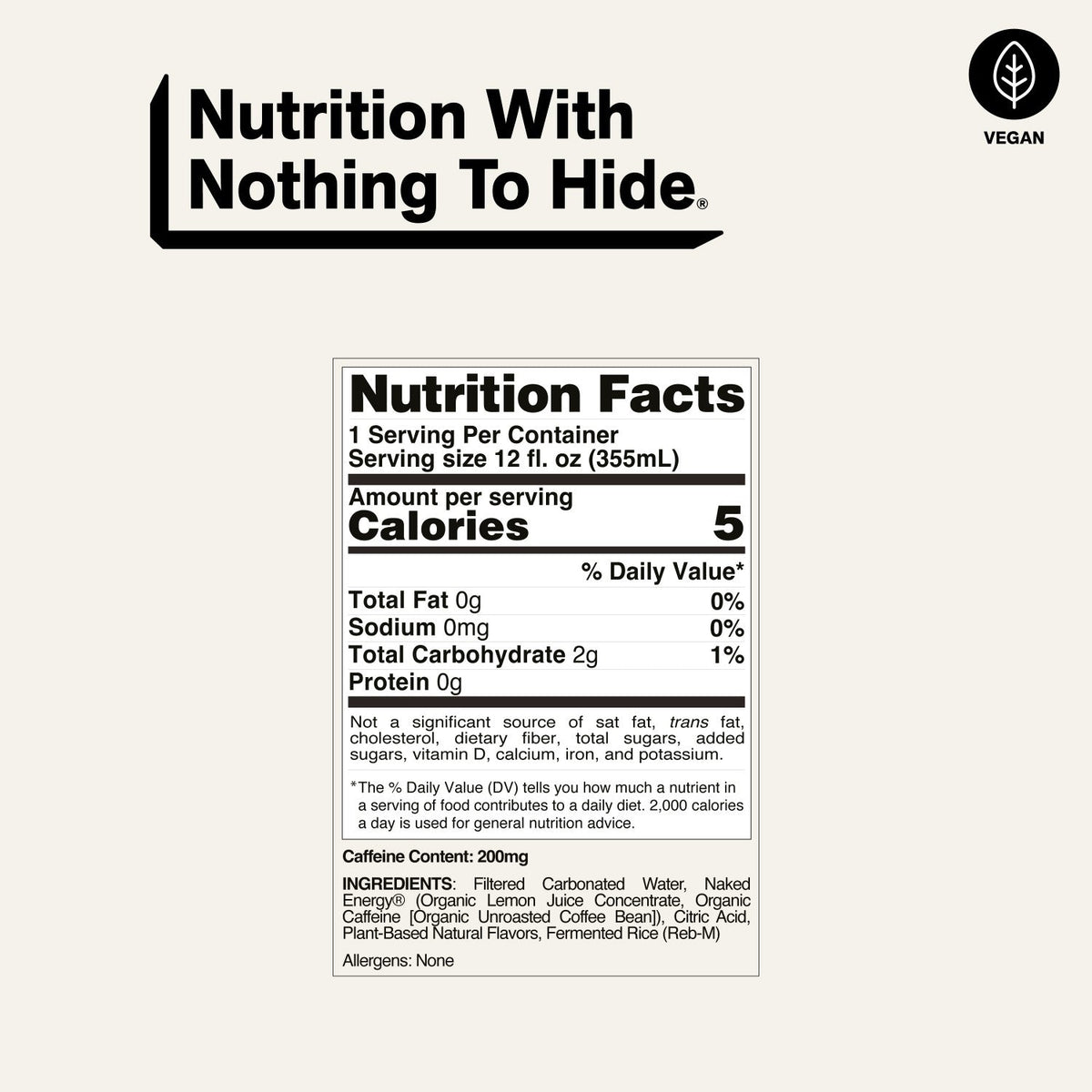 Strawberry Lemonade Naked Sparkling Energy | Clean Energy Drink - 12 Cans