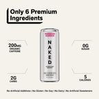 Strawberry Lemonade Naked Sparkling Energy | Clean Energy Drink - 12 Cans