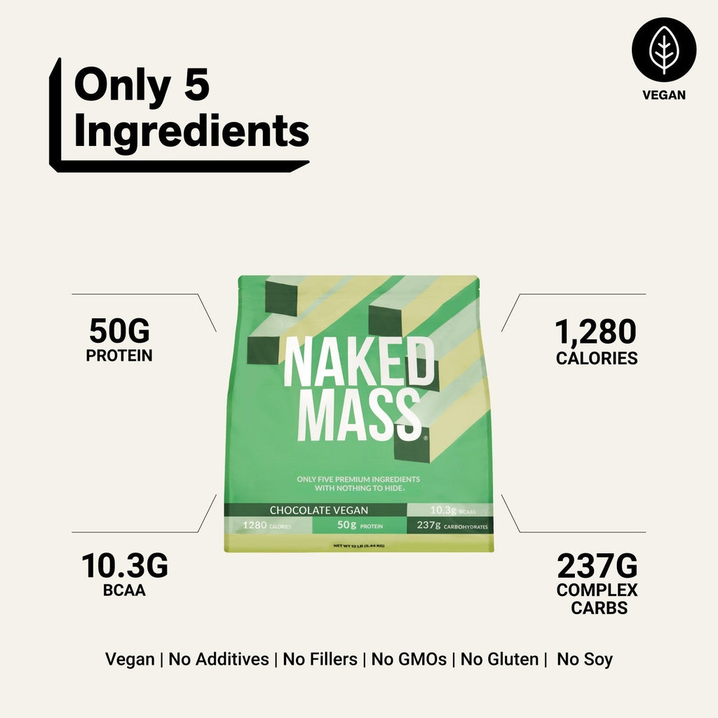 Chocolate Vegan Mass Gainer Protein Powder | No Additives