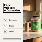 Chocolate Peanut Butter Vegan Mass Gainer Supplement | Naked Vegan Mass - 8LB