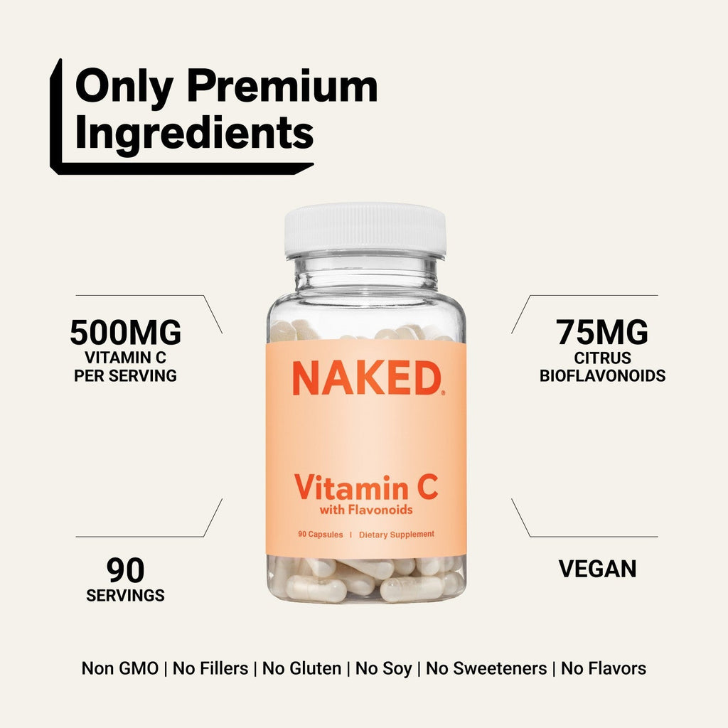 Daily Vitamin C Supplement | Naked Vitamin C - 90 Capsules