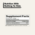 Daily Vitamin D3 Supplement | Naked Vitamin D - 200 Softgels