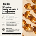 Daily Vitamin E Supplement | Naked Vitamin E - 100 Softgels