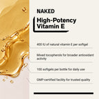Daily Vitamin E Supplement | Naked Vitamin E - 100 Softgels