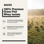 Grass Fed Whey Isolate Protein Powder | Naked Whey Isolate - 2LB