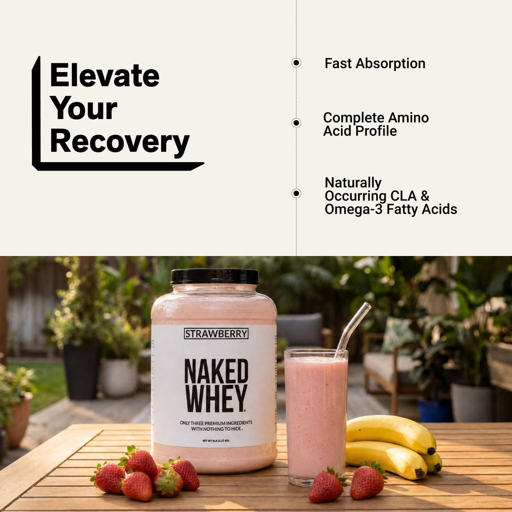 Strawberry Whey Protein Powder | Naked Strawberry Whey - 5LB