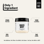 Grass Fed Whey Protein Powder | Naked Whey - 1LB