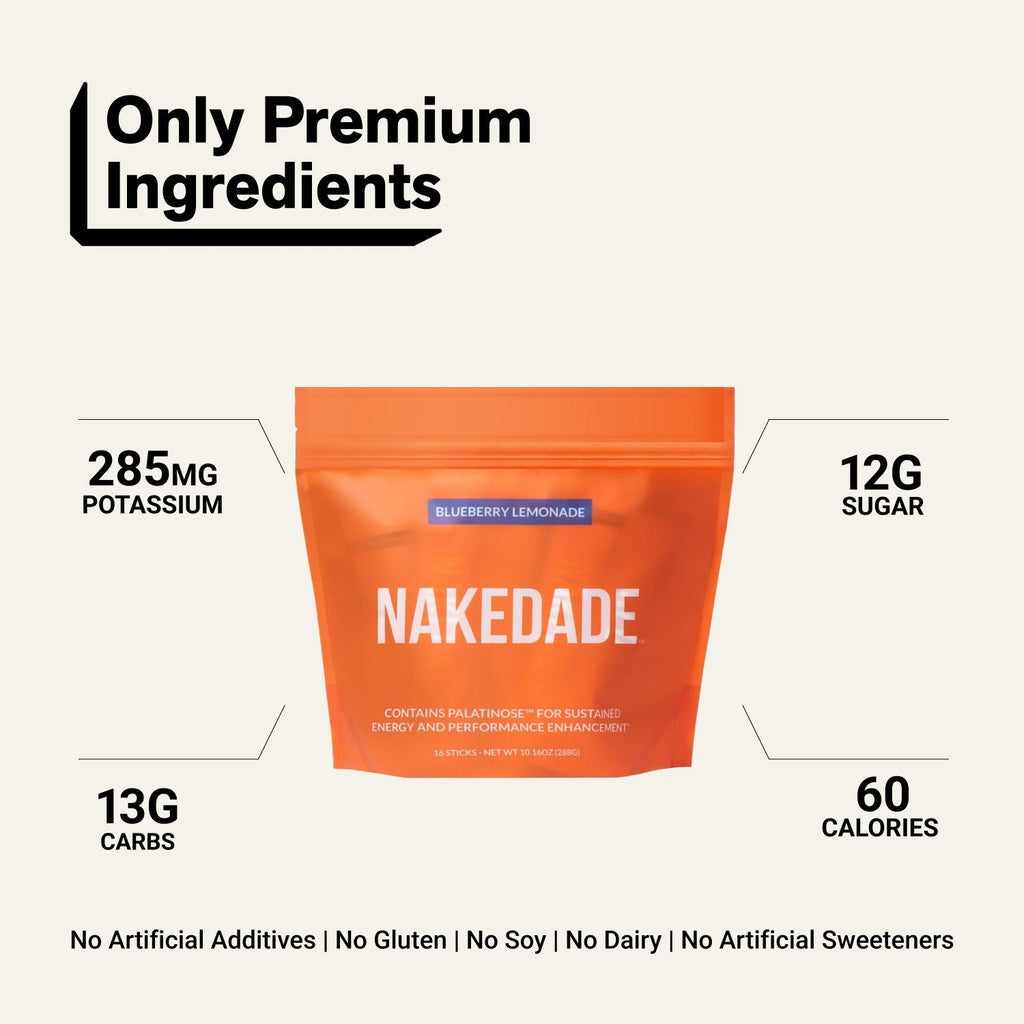 Electrolytes Powder Packets - Blueberry Lemonade | Nakedade