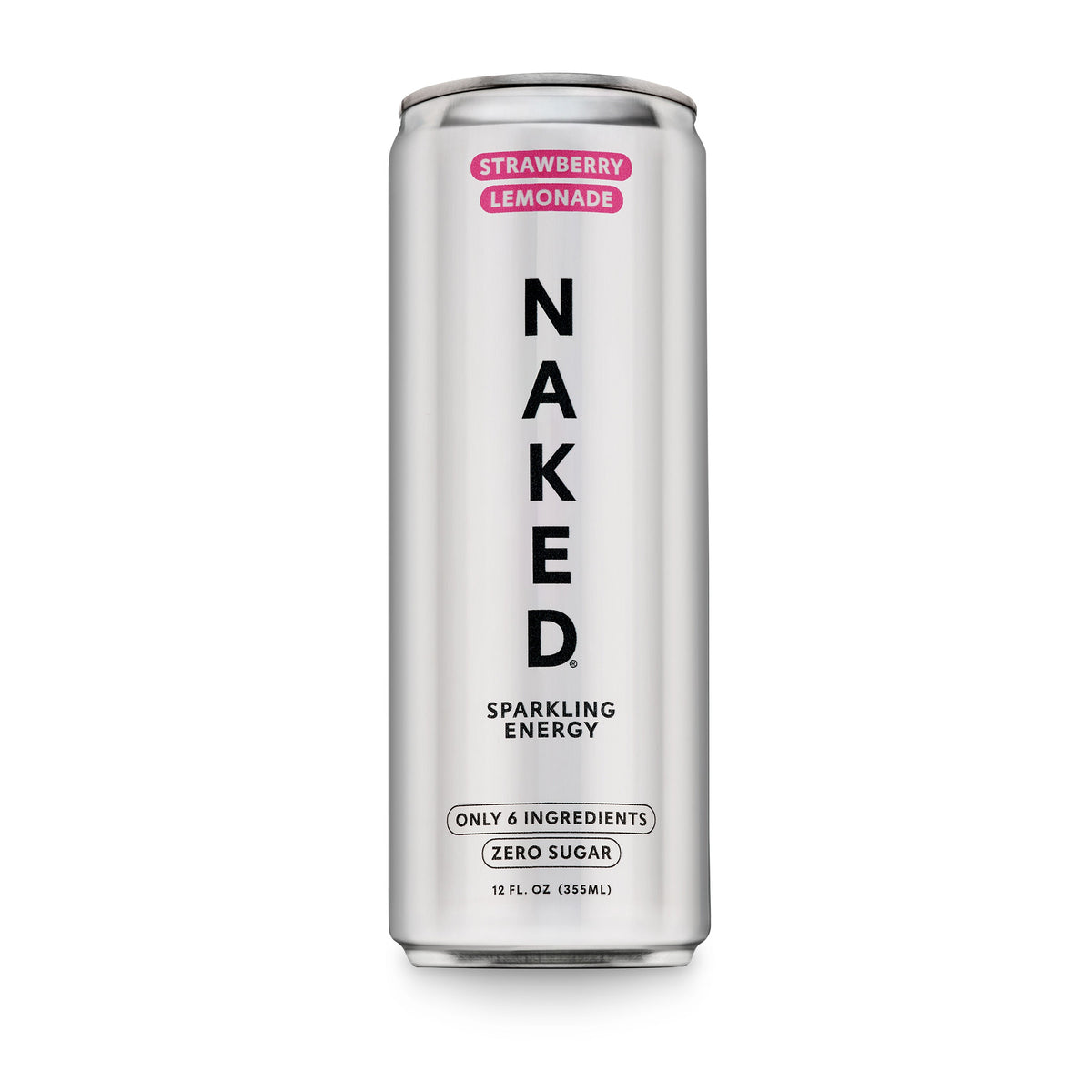 Strawberry Lemonade Naked Sparkling Energy | Clean Energy Drink - 12 Cans