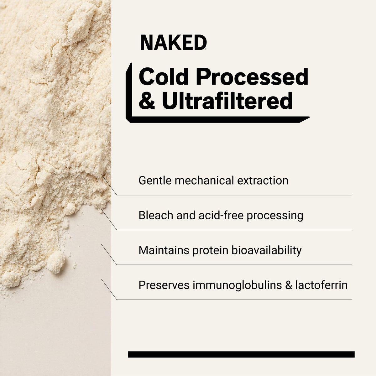 Grass Fed Whey Protein Powder | Naked Whey - 1LB